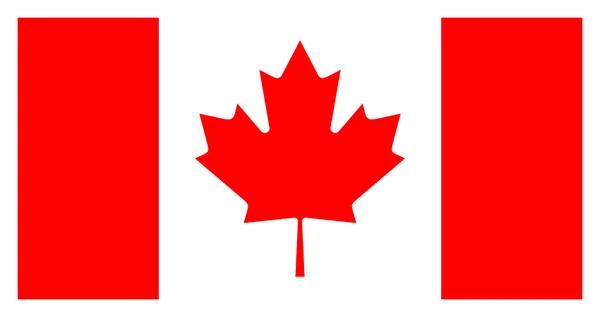 Kanada bayrağı, resmi renkleri ve oran doğru. — Stok fotoğraf