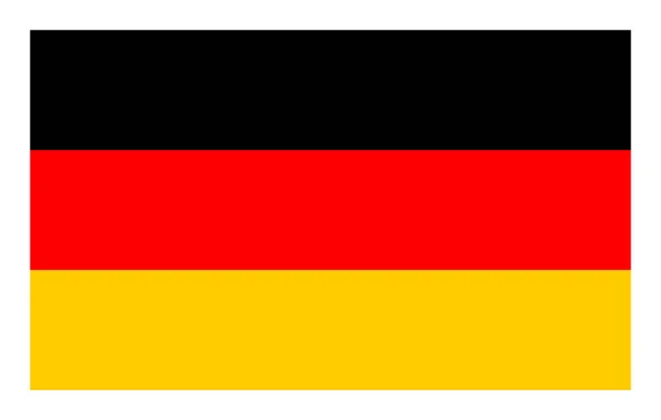 Drapeau d'Allemagne. Drapeau de l'Allemagne, couleurs officielles et proportion correctement . — Photo