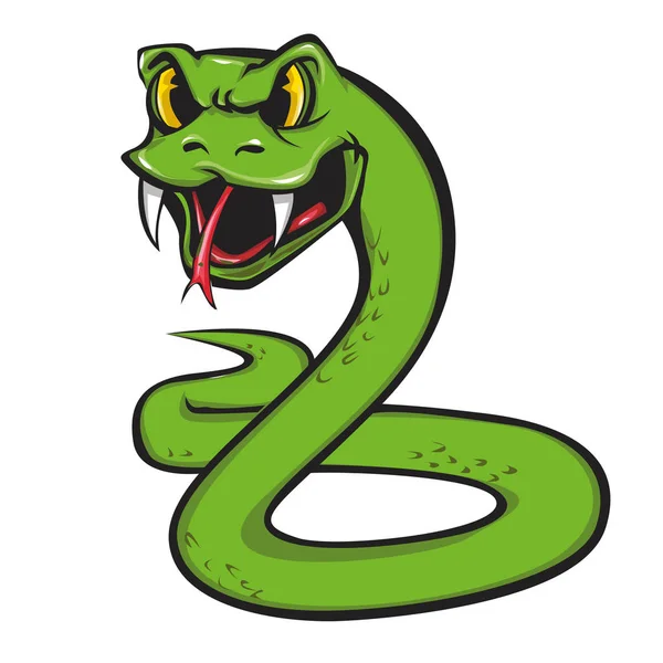 Esta Ilustración Una Serpiente — Vector de stock