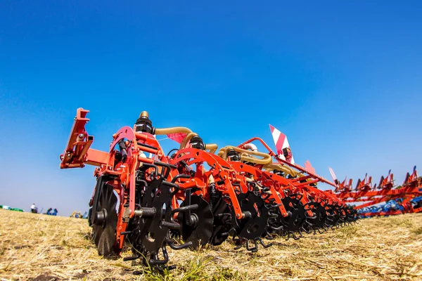 Arado Agrícola Cerca Suelo Maquinaria Agrícola —  Fotos de Stock