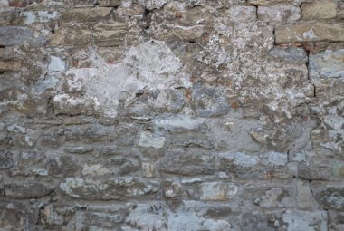 Taş bir duvarın dokusu. Eski taş duvar dokusu arkaplanı.