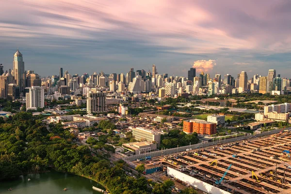 Mrakodrap Park Město Bangkok Thailand — Stock fotografie