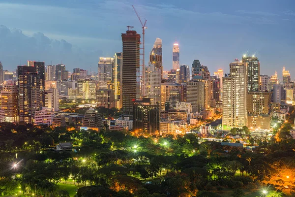 Mrakodrap Park Městský Vzduch Asii Bangkok Město Thajsko — Stock fotografie