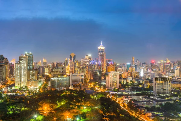 Twilight Bangkok Panorama Tajlandii 2019 — Zdjęcie stockowe