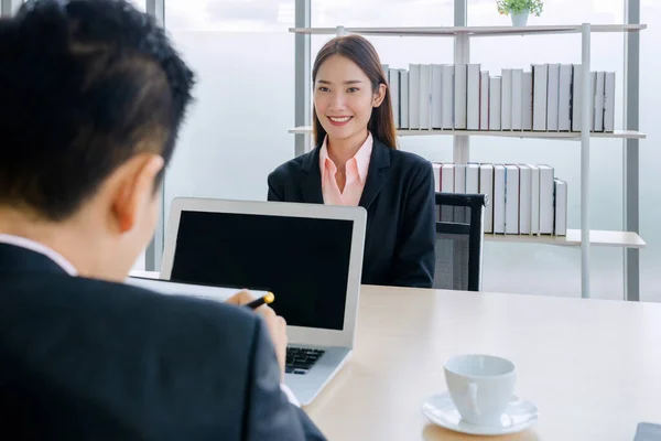 Femmes Emploi Interviewé Dans Bureau Une Entreprise Asia Bangagara — Photo