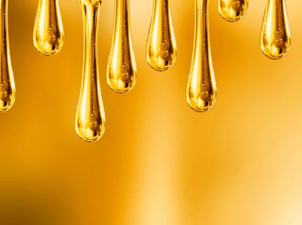 Gotas líquidas de aceite de motocicleta sobre fondo naranja — Foto de Stock