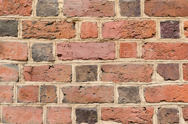 Brick Wall Background Red Bricks Old Vintage Texture — Stock Photo, Image