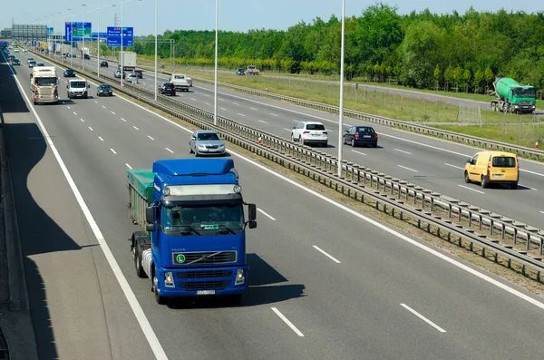 Wroclaw Polen Juni 2018 Autobahn Polen Der Nähe Des Flughafens — Stockfoto