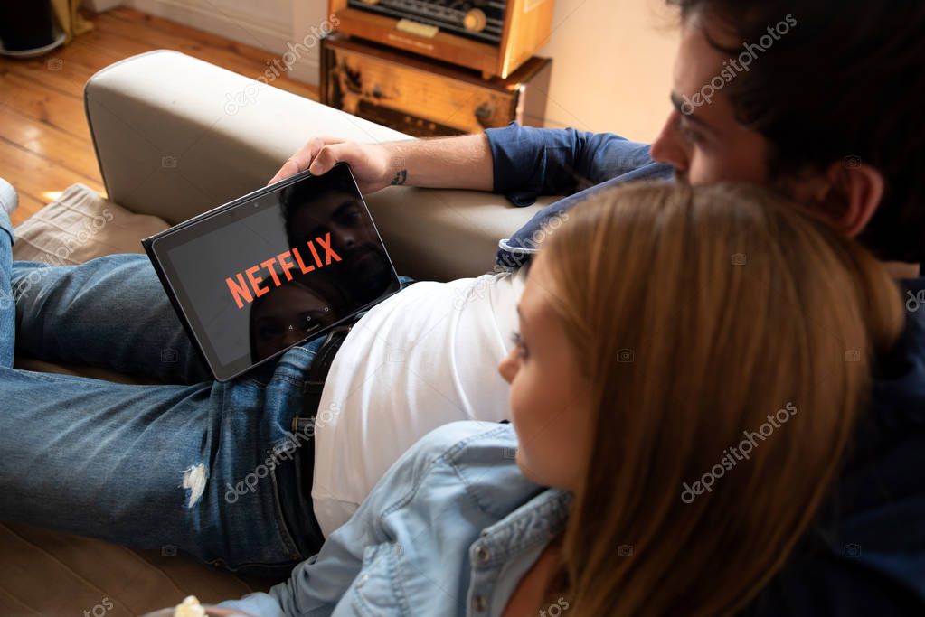 WROCLAW, POLAND - AUG 18, 2018: Netflix is a global provider of streaming movies and TV series.