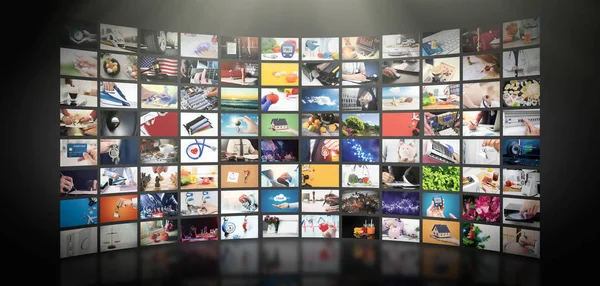 Concetto Streaming Video Televisivo Tecnologia Media Video Demand Servizio Video — Foto Stock