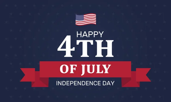 Ημέρα Ανεξαρτησίας Ηπα Πρότυπο Πανό Έννοια Εορτασμού 4Ης Ιουλίου — Διανυσματικό Αρχείο