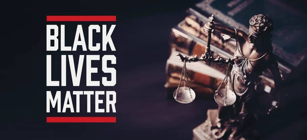 Black Lives Matter Movement Human Rights Legal Concept — Stock Photo, Image