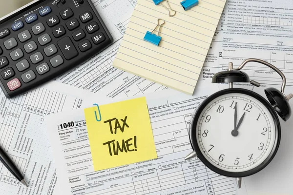Tax Time Concept Accountancy Tax Refund Concept — Stock Photo, Image