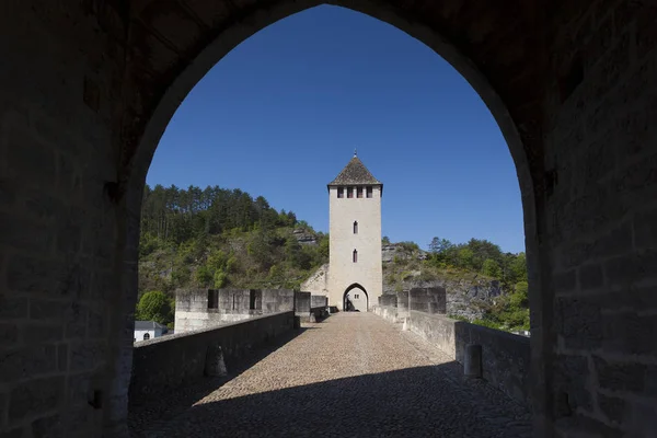 Valentre Bridge Cahors Dipartimento Lot Occitanie Francia — Foto Stock