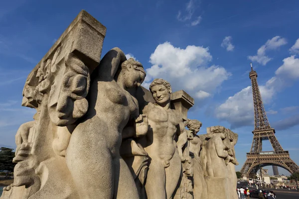 Статуя Садах Трокадеро Париж Франция — стоковое фото