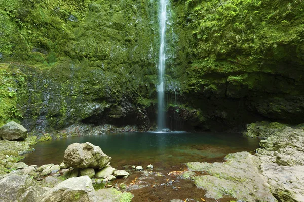 Caldeirao Verde Waterfall Santana Madeira Portugal — 图库照片