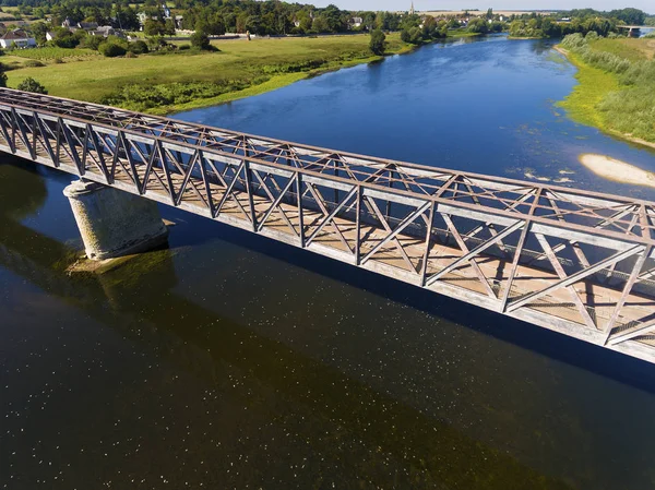 Puente Ile Bouchard Indre Loire Centre Val Loire Francia — Foto de Stock