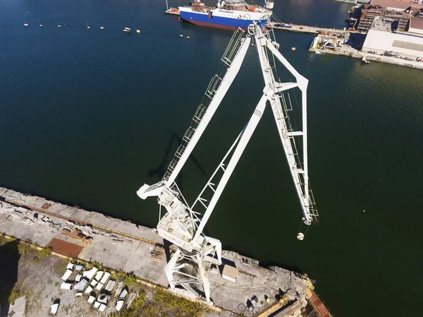 Vinç Tersane Sestao Bizkaia Bask Ülkesi Spanya — Stok fotoğraf