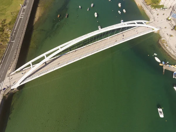 Bridge Plentzia Bizkaia Baskerlandet Spanien - Stock-foto