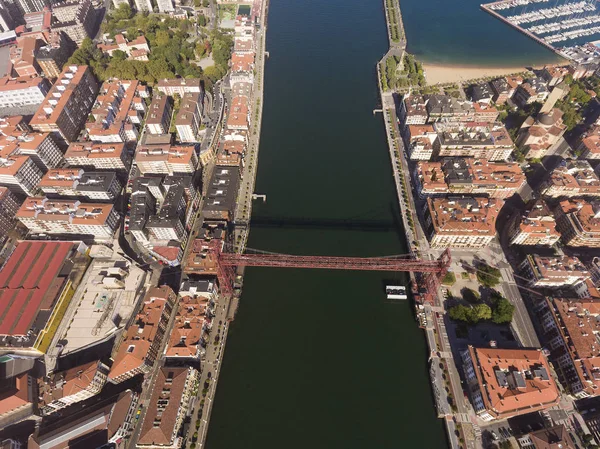 Asma Köprü Portugalete Bizkaia Bask Ülke Spanya — Stok fotoğraf