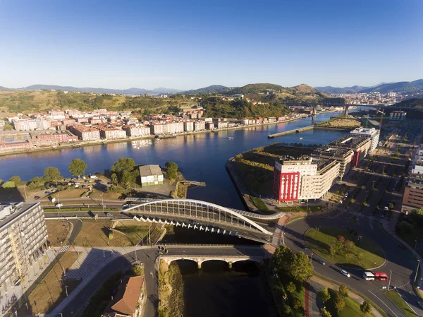 Kaiku Köprüsü Barakaldo Bizkaia Bask Ülkesi Spanya — Stok fotoğraf