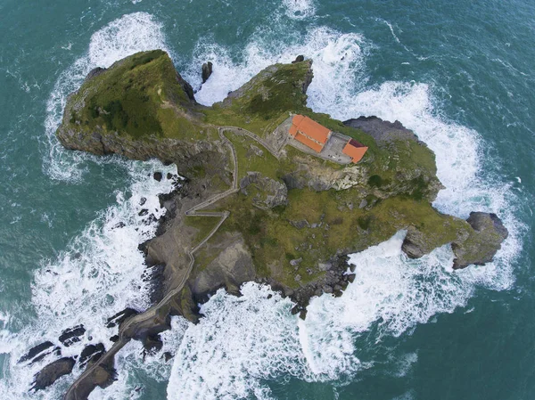 San Juan Gaztelugatxe Bermeo Bizkaia Kraj Basków Hiszpania — Zdjęcie stockowe