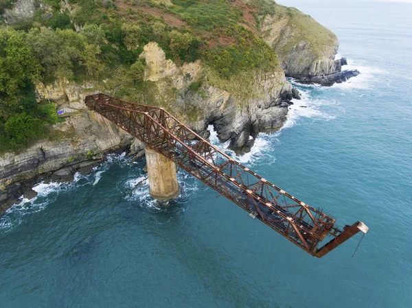 Muelle Carga Miono Cantabria España — Foto de Stock