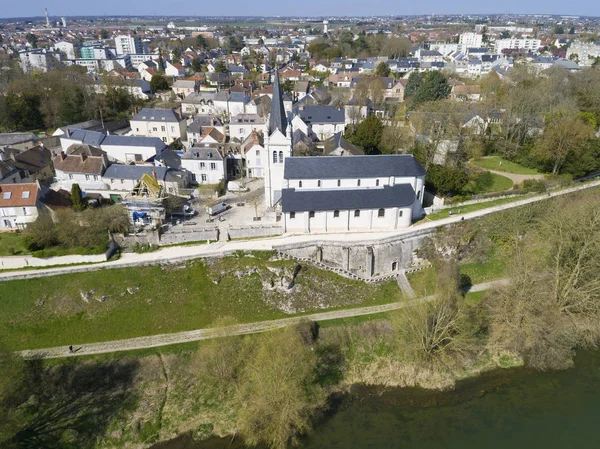 Vista de La Chapelle-Saint-Mesmin, Loiret, Centre-Val de Loire, F — Fotografia de Stock