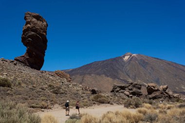 Tenerife Adası, İspanya 'daki Teide Ulusal Parkı' nda Garcia 'nın Roques' u