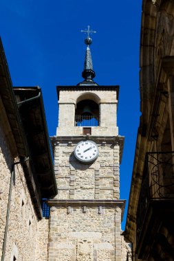 Ponferrada 'daki saat kulesi, Leon, Castilla y Leon, İspanya