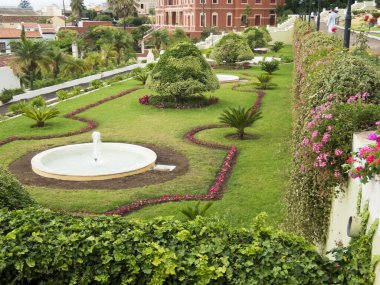 Marquesado de la Quinta Roja Bahçeleri, La Orotava, Tenerife Adası, İspanya