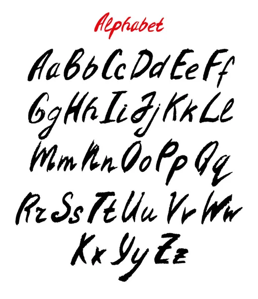 Handgezeichnetes Alphabet — Stockvektor