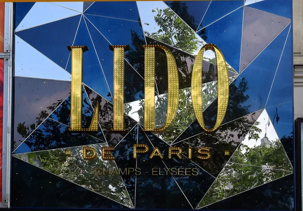 Paris Fransa 2018 Lido Paris Kabare Champs Elysees Paris Fransa — Stok fotoğraf