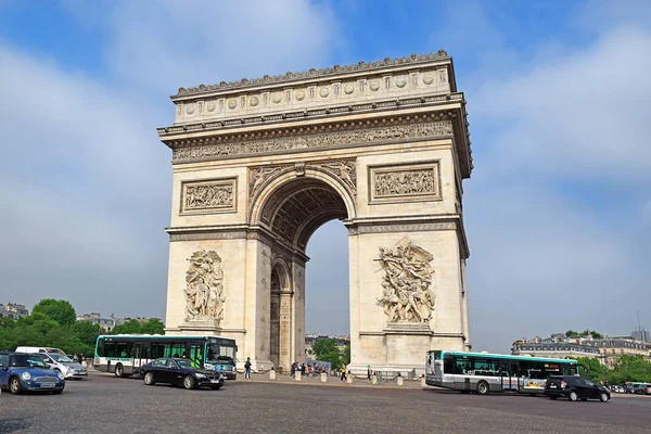 Paris France May 2018 Arc Triomphe Triumphal Arch Center Place — Stock Photo, Image