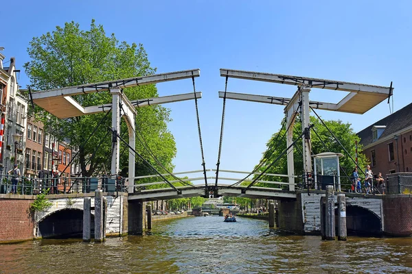 Amsterdam Noord Holland Nederland Mei 2018 Tocht Door Pittoreske Grachten — Stockfoto