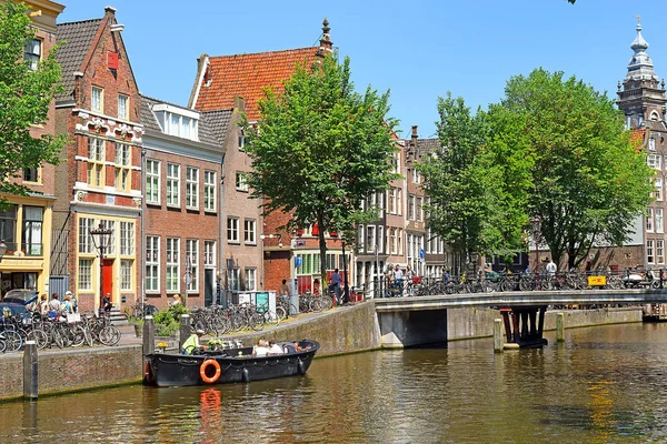 Amsterdam North Holland Netherlands May 2018 Picturesque Cityscapes Red Light — Stock Photo, Image