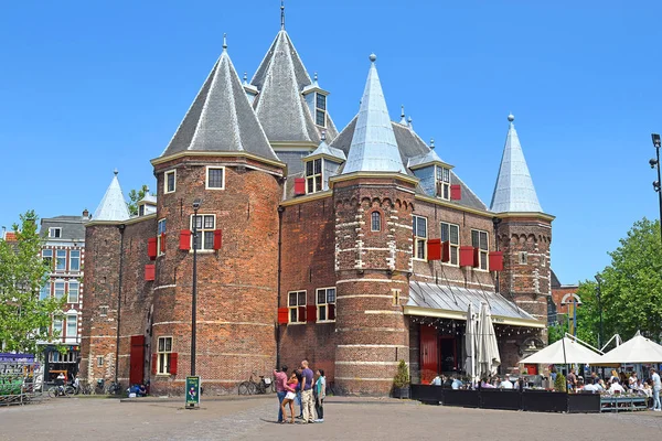 Амстердам Северная Голландия Нидерланды Мая 2018 Waag Весовой Дом Здание — стоковое фото