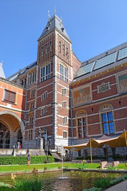 Rijksmuseum Amsterdam, Hollanda yakınındaki güzel bahçe