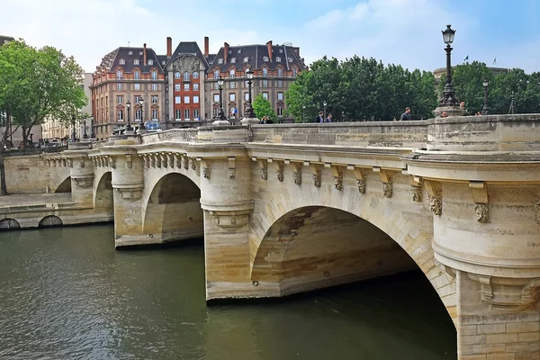 Paříž Francie Může 2018 Pohled Pont Neuf Most Přes Řeku — Stock fotografie