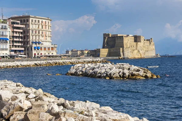 Naples Talya Eylül 2018 Castel Dell Ovo Körfez Napless Iyi — Stok fotoğraf