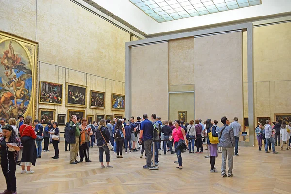 Paris Fransa Mayıs 2018 Leonardo Davinci Paris Louvre Müzesi Tarafından — Stok fotoğraf