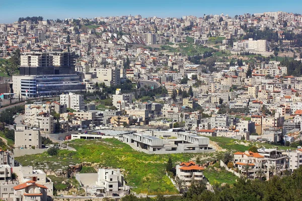 Nasaret Israel Mars 2019 Panoramautsikt Över Moderna Nasaret Stad Galiléen — Stockfoto