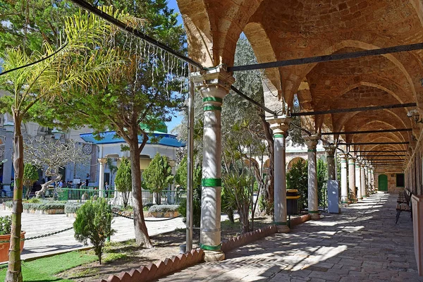 Άκκο Ισραήλ Απριλίου 2019 Αυλή Στο Τζαμί Jezzar Πασά Γνωστό — Φωτογραφία Αρχείου