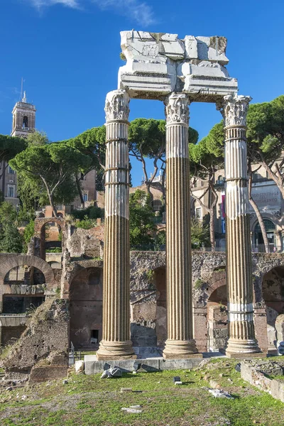 Historical Open Air Museum Roman Forum Rome Italy One Main — Stock Photo, Image