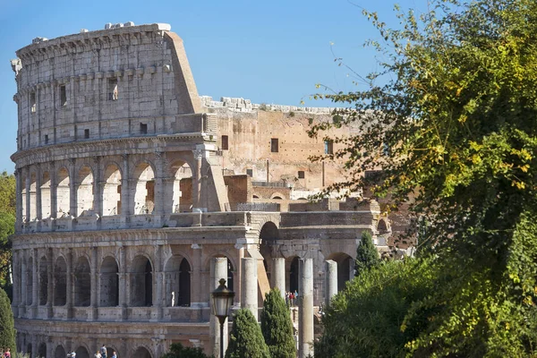 Kolosseum Oder Kolosseum Ursprünglicher Name Flavian Amphitheater Rom Italien Hauptattraktion — Stockfoto