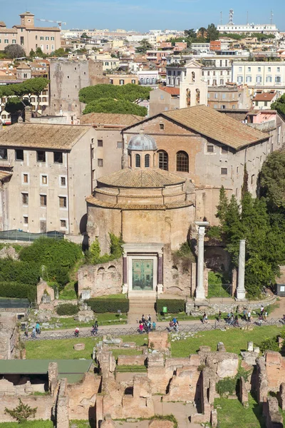 Storico Museo All Aperto Foro Romano Roma Italia Una Delle — Foto Stock