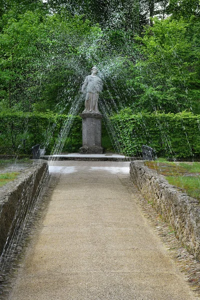 Salzburg Österrike Maj 2019 Trick Fontäner Och Skulpturer Offentliga Trädgårdarna — Stockfoto