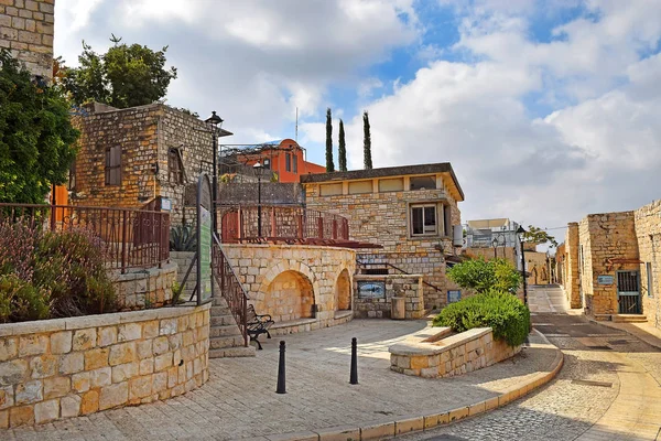 Caminhar Pela Cidade Velha Safed Centro Cabala Misticismo Judaico Alta — Fotografia de Stock