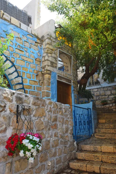 Spacer Starym Mieście Safed Centrum Kabały Mistycyzmu Żydowskiego Górnej Galilei — Zdjęcie stockowe