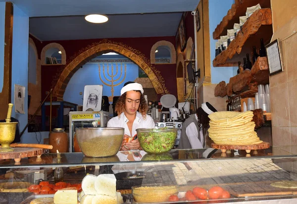 Safed Upper Galilee Israel July 2019 Young Sephardic Religious Jew — Stock Photo, Image